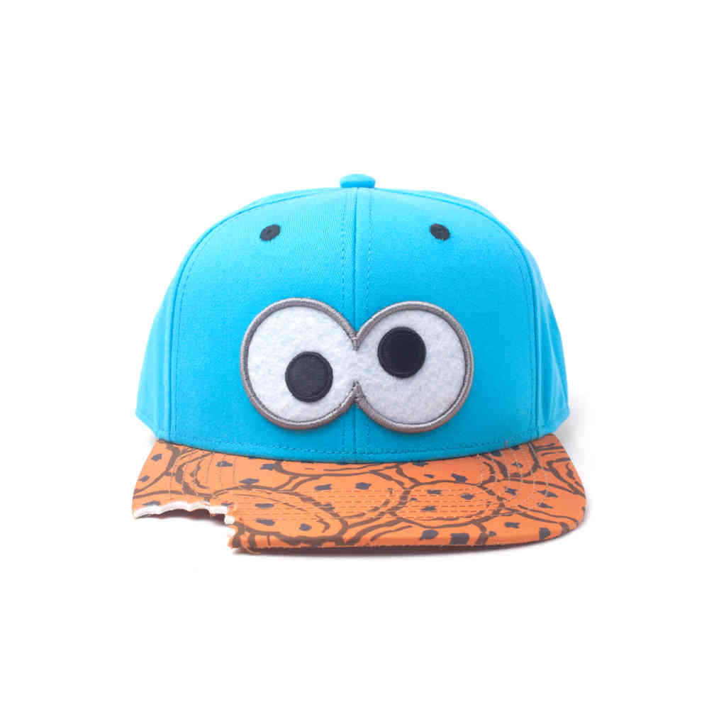 Sesame Street - Cookie Monster Bite Snapback Cap - Blue/Multicolours